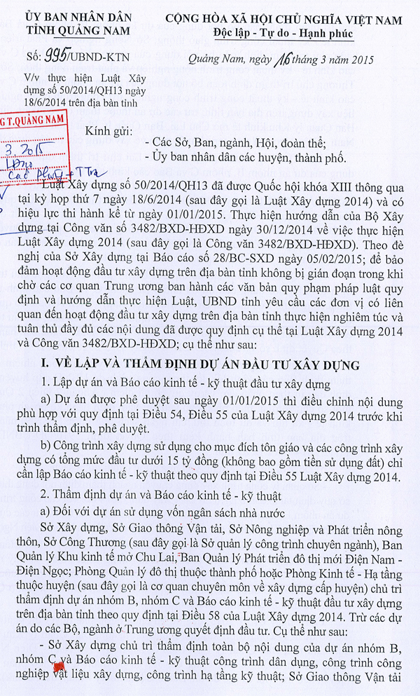 20150319 Cong van 995_UBNDTinh_Ve thuc hien Luat Xay dung tren dia ban tinh 1.jpg